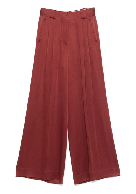 Rust Red Novalis high-waist palazzo pants Blazé Milano - women